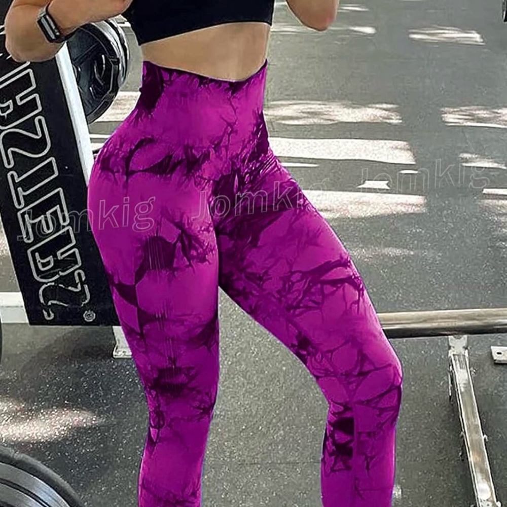 Women's Purple Tie-Dye Leggings